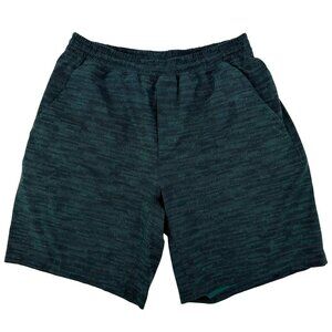 Lululemon Mens Green Patterned Pace Breaker Athletic 9" Shorts Size L